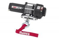 Лебёдка электрическая 12V Runva 3500A lbs 1588 кг (синтетический трос)