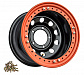 Диск стальной для УАЗ черный 5x139,7 8xR16 d110 ET-19 с бедлоком (оранжевый)