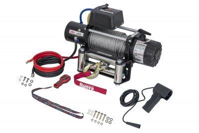 Лебёдка электрическая 12V Runva EWV12500S 5670 кг (стальной трос)