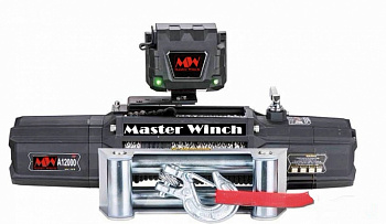 Лебедка MASTER WINCH A-серии 12000 12v (тяговое усилие до 5443 кг) с металлическим тросом