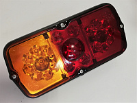 Фонарь задний УАЗ LED герметичный с доп.противотум.огнем (желто-красный)