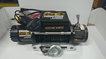 Лебёдка автомобильная электрическая 12000 (5433кг) (12V). С синтетическим тросом