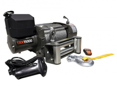 Лебедка автомобильная 4REVO TRX-15000 24V (стальной трос)