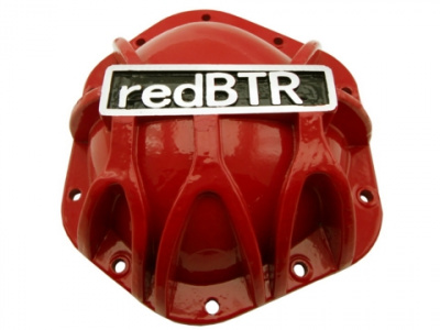 Крышка картера моста "redBTR" алюминиевая без пробок