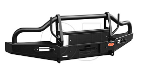Передний силовой бампер серии Трофи на УАЗ Буханка с низкой дугой полная комплектация