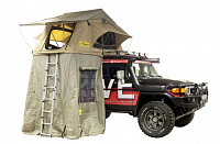 Палатка СТОКРАТ для установки на крышу автомобиля (улучшенная ткань).