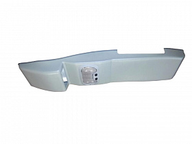 Консоль потолочная для установки р/c УАЗ Патриот рестайлинг 2014, без выреза под р/c, серая,с УП2015