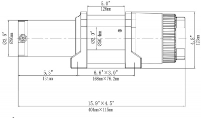 Лебёдка электрическая 12V Runva EWT4500A 2041 кг