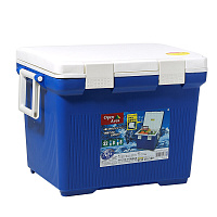Термобокс IRIS Cooler Box CL-32, 32 литра синий/белый