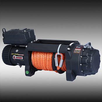 Лебедка MASTER WINCH Е-серии 12500 S 12v (тяговое усилие до 5670 кг) с синтетическим  тросом