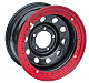 Диск стальной для УАЗ черный 5x139,7 8xR16 d110 ET-24 с бедлоком (красный)