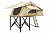 Палатка туристическая СТОКРАТ на крышу автомобиля с козырьком над входом (улучшенная ткань)
