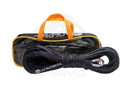 Трос синтетический "APERVID" с коушем 5мм х 15м (серия PROFI BLACK)