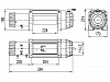 Лебедка MASTER WINCH Е-серии 15000 12v (тяговое усилие до 6804 кг) с стальным тросом